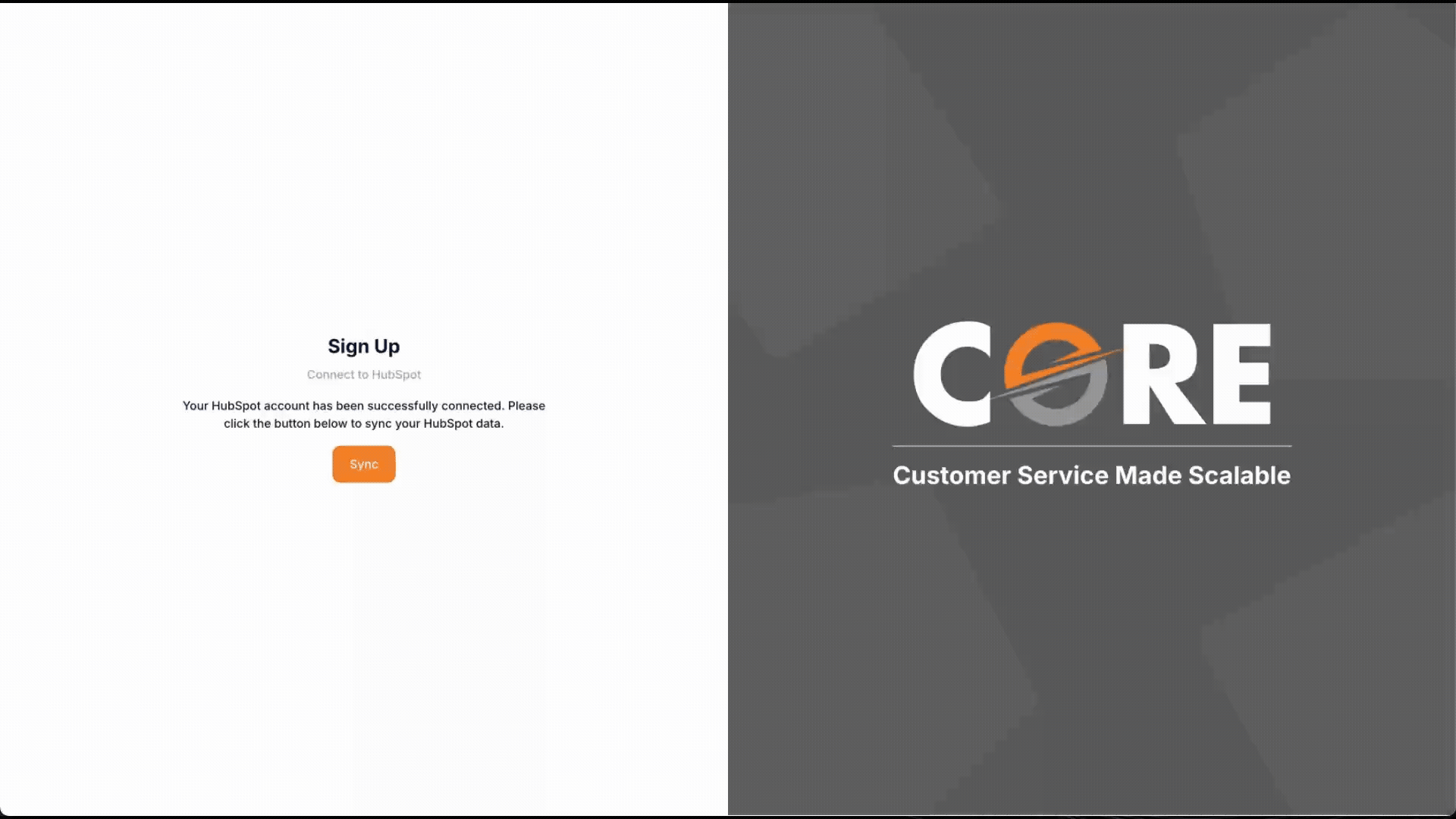 CORE Setup Sync Account No Background